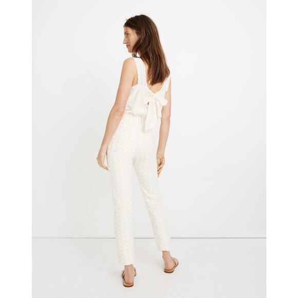 Madewell The Perfect Vintage Embroidered Eyelet Jean 26 Women’s Pearl Ivory - Picture 6 of 6